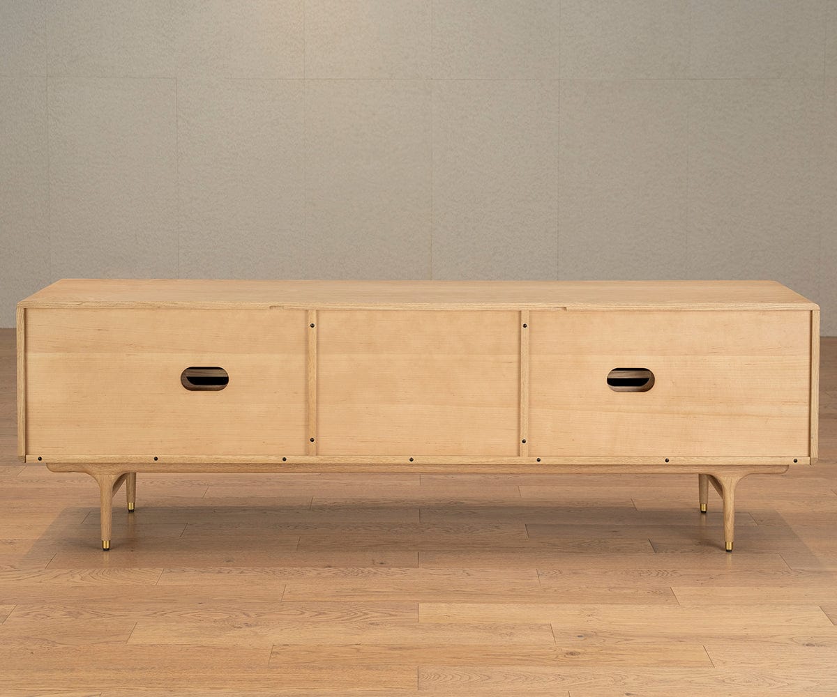 Hendrick 79 Media Stand II  - White Oak