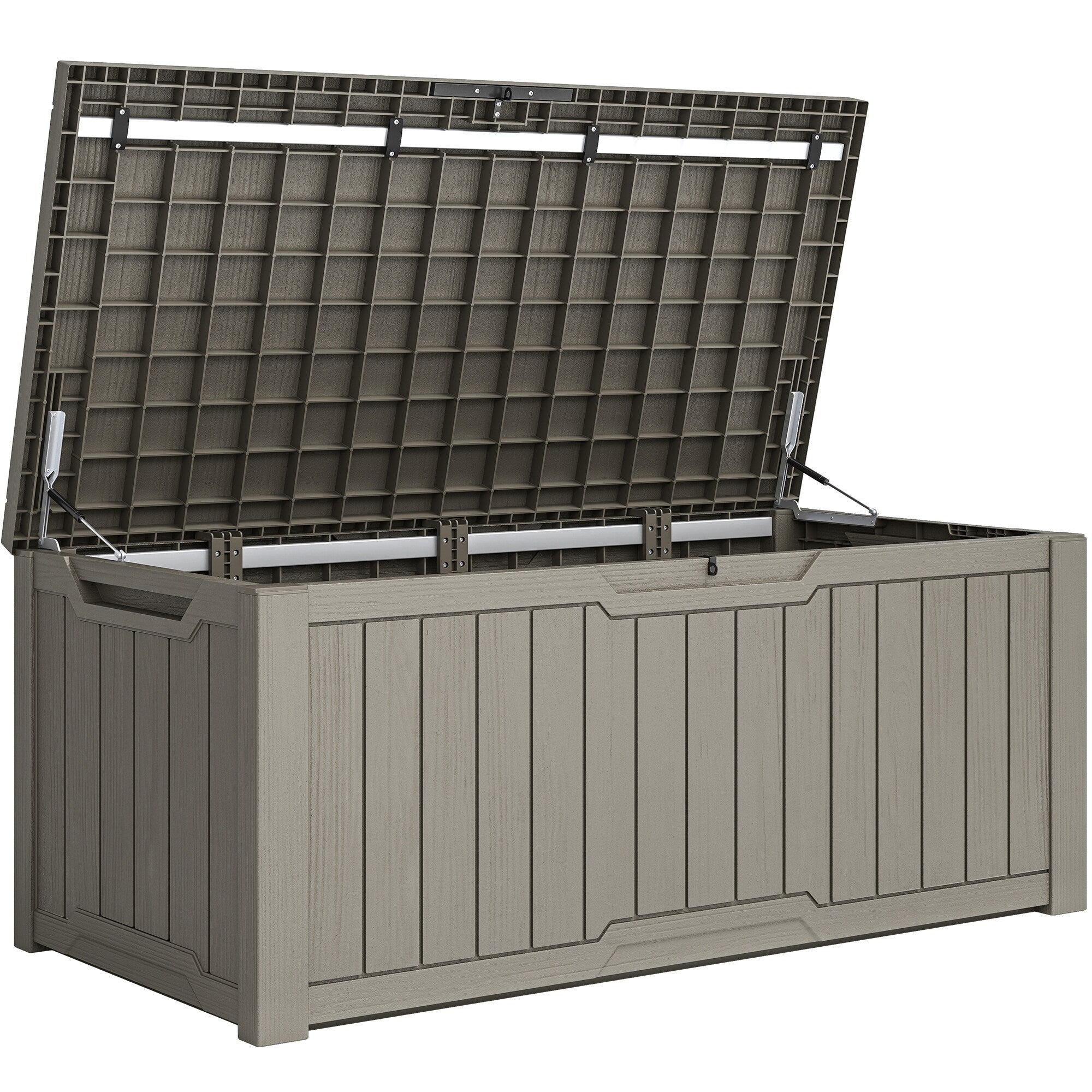 120-260 Gallons Large Resin Water Resistant Lockable Deck Box