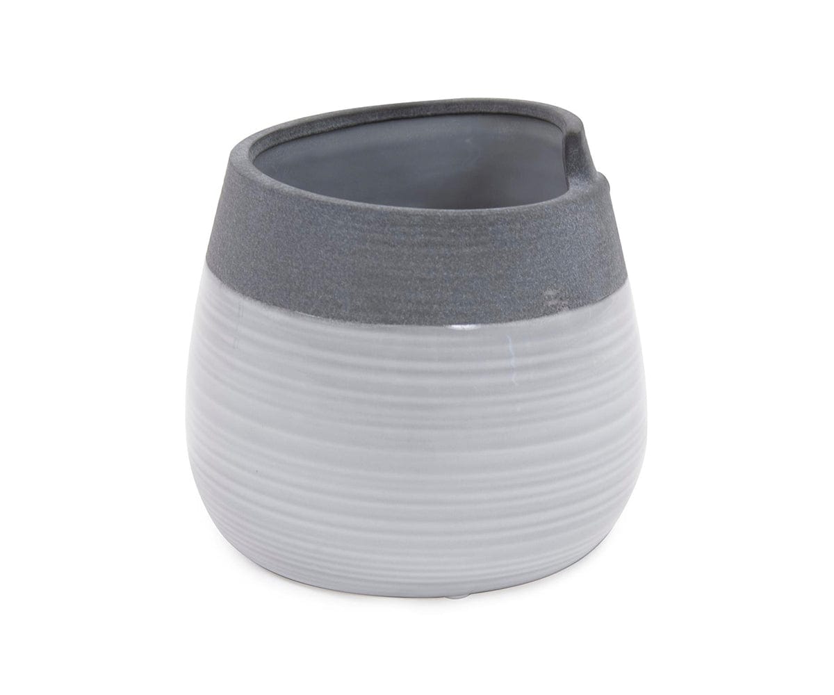 Rolled Two Tone Vase