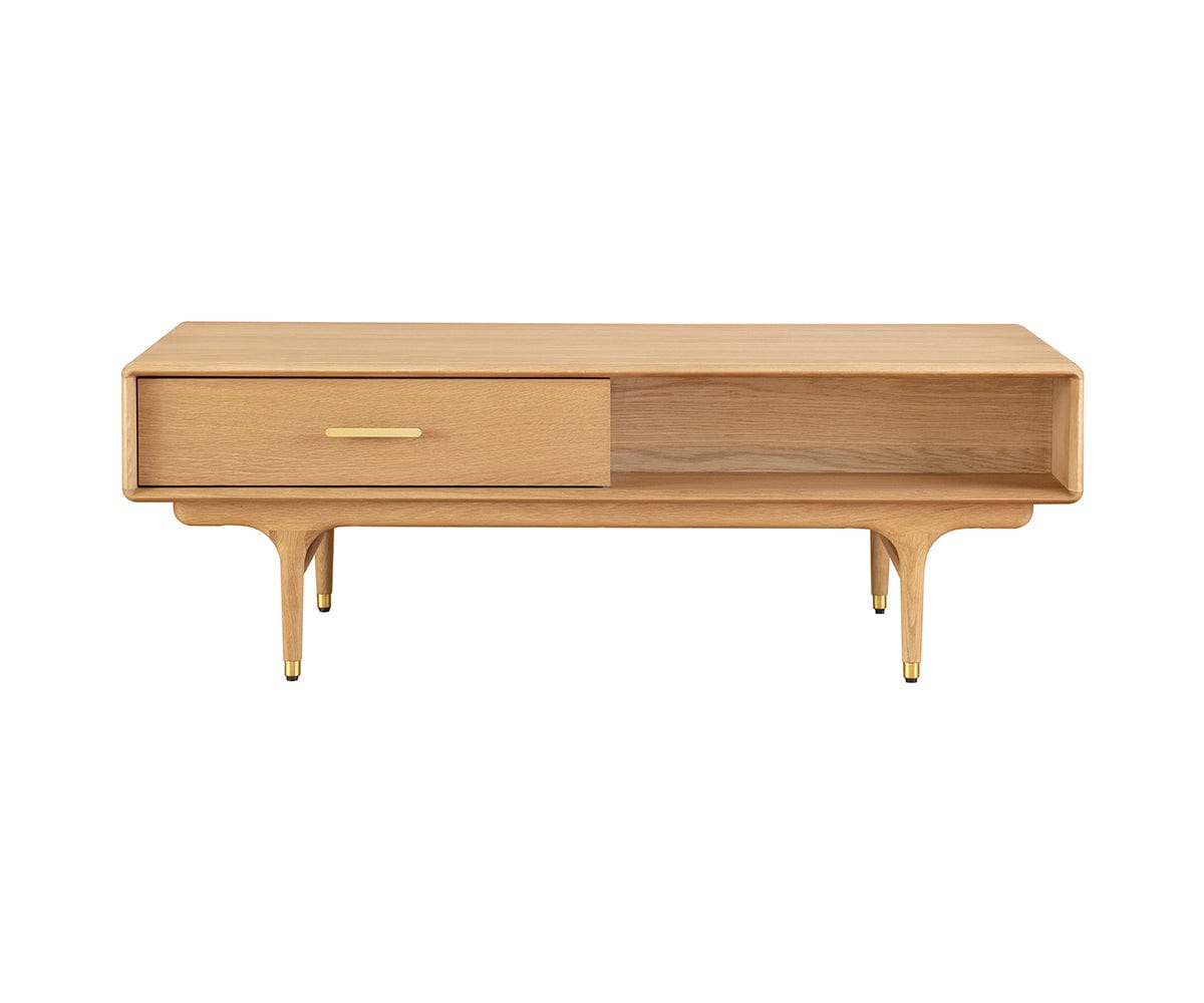 Hendrick Storage Coffee Table II  - White Oak