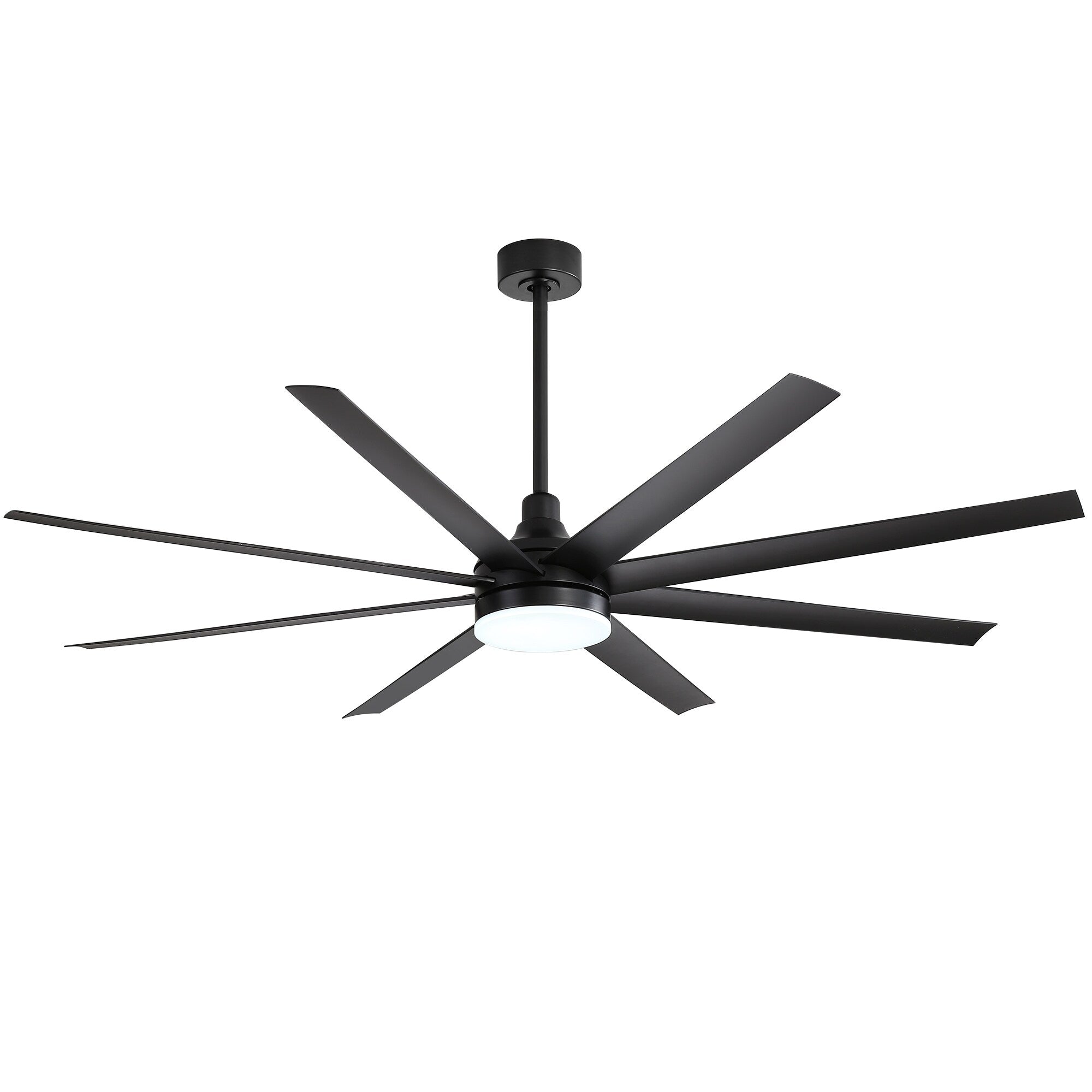 72 Large Ceiling Fans with LED Light Remote Control-8 Blade - 72 Inch