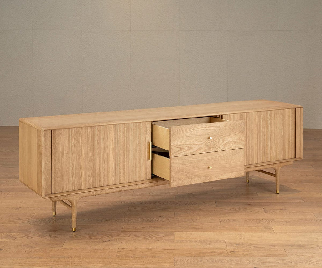 Hendrick 79 Media Stand II  - White Oak
