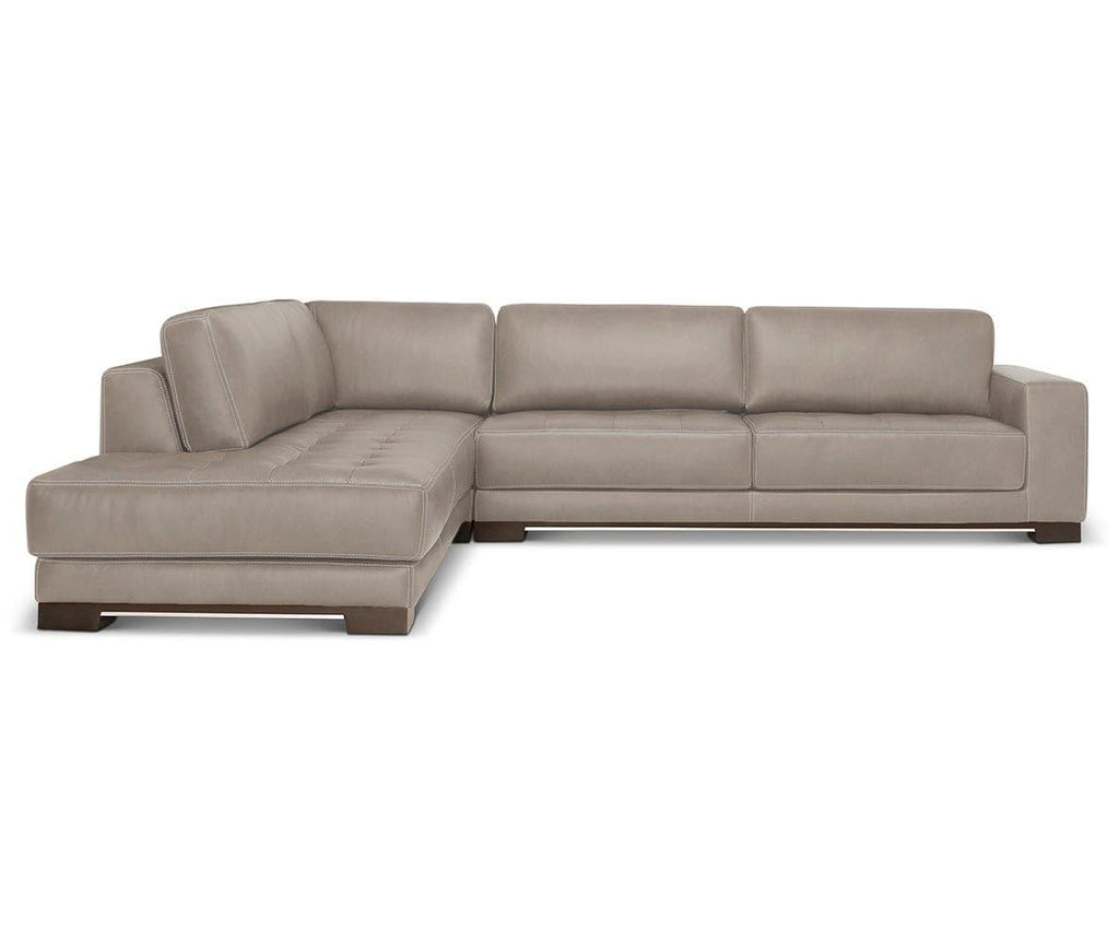 Andreas Leather Left Sectional