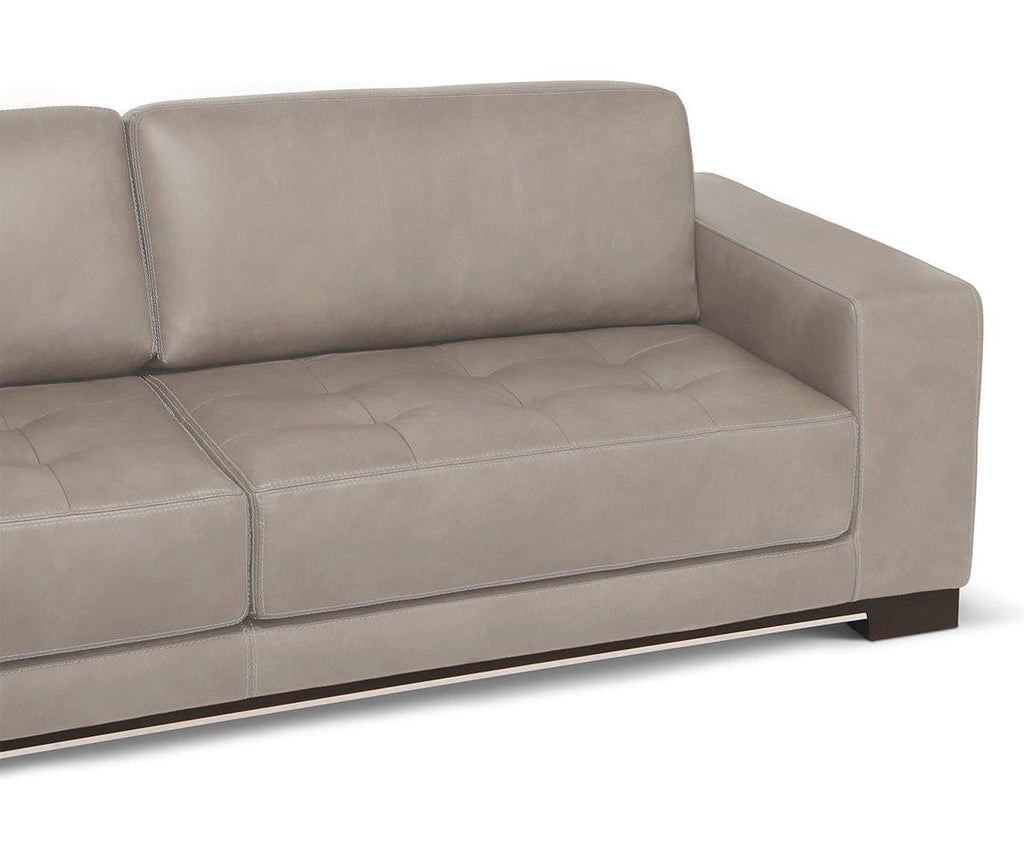 Andreas Leather Left Sectional