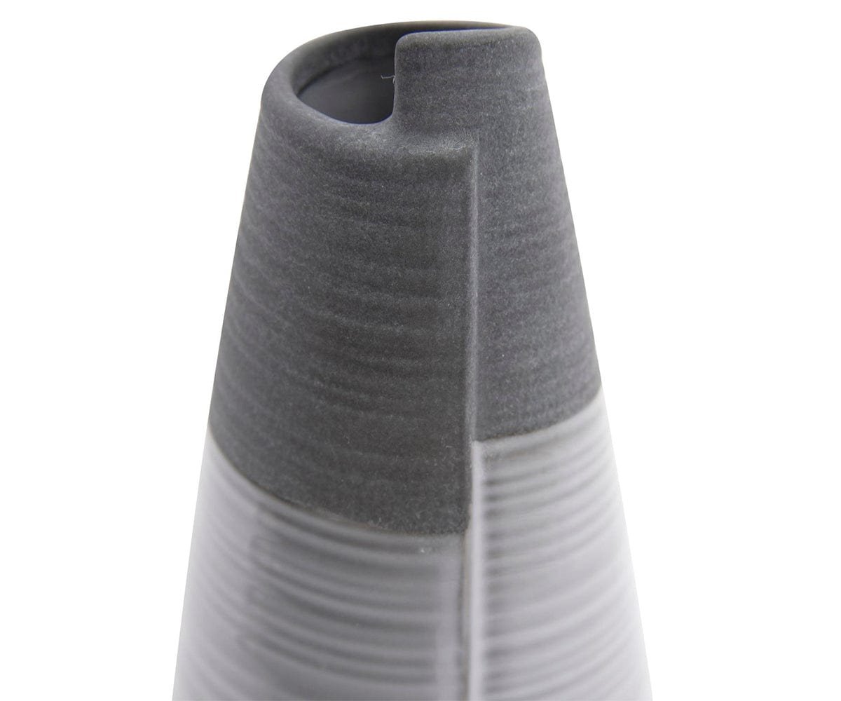 Rolled Two Tone Vase
