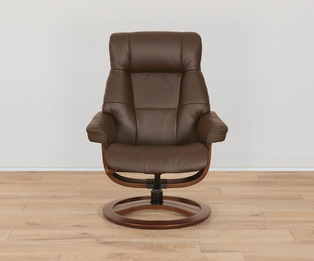 Aksel Leather Recliner & Ottoman
