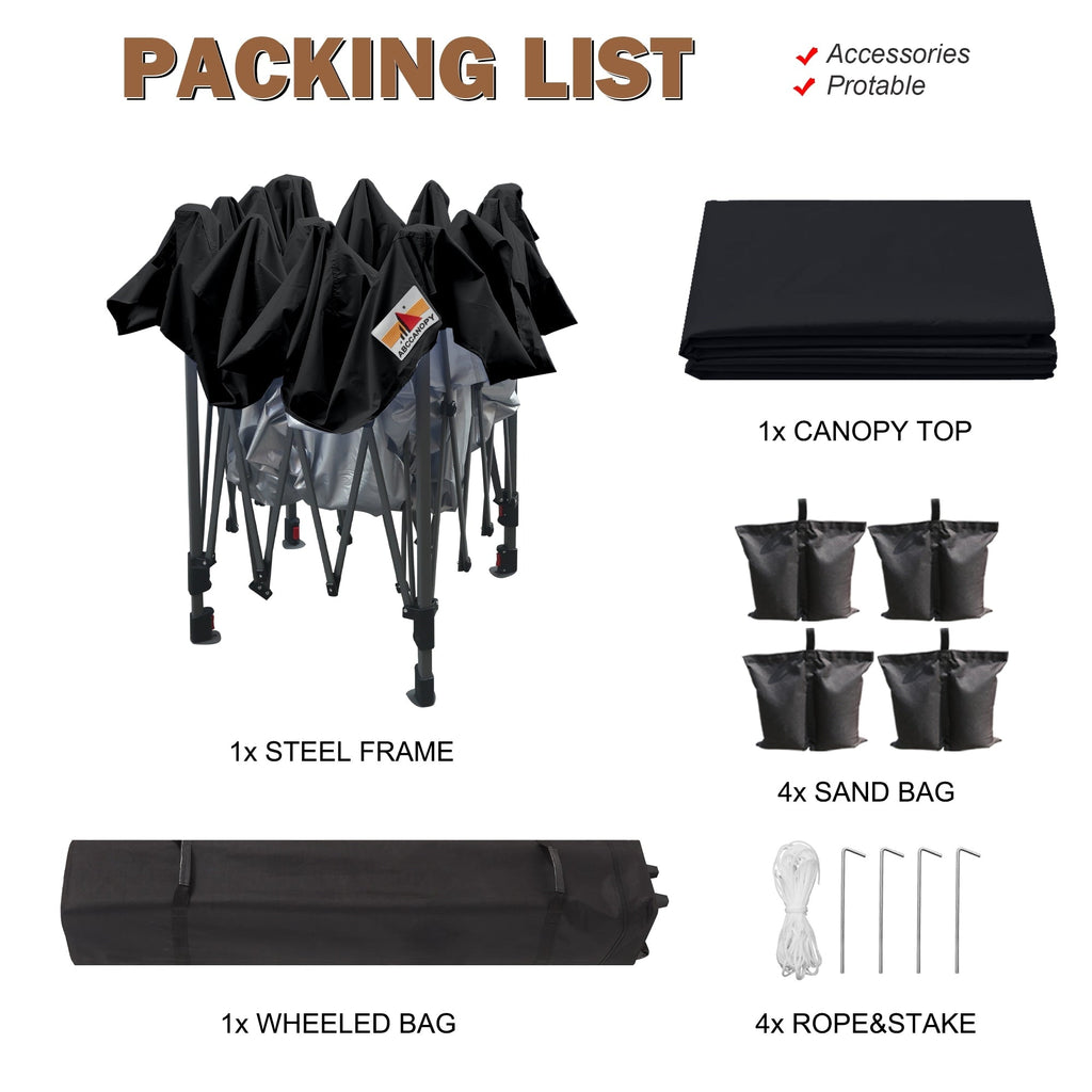 ABCCANOPY Durable Easy Pop up Canopy Tent Outdoor canopy tent