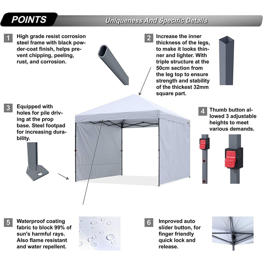 ABCCANOPY Durable Easy Pop up Canopy Tent Outdoor canopy tent