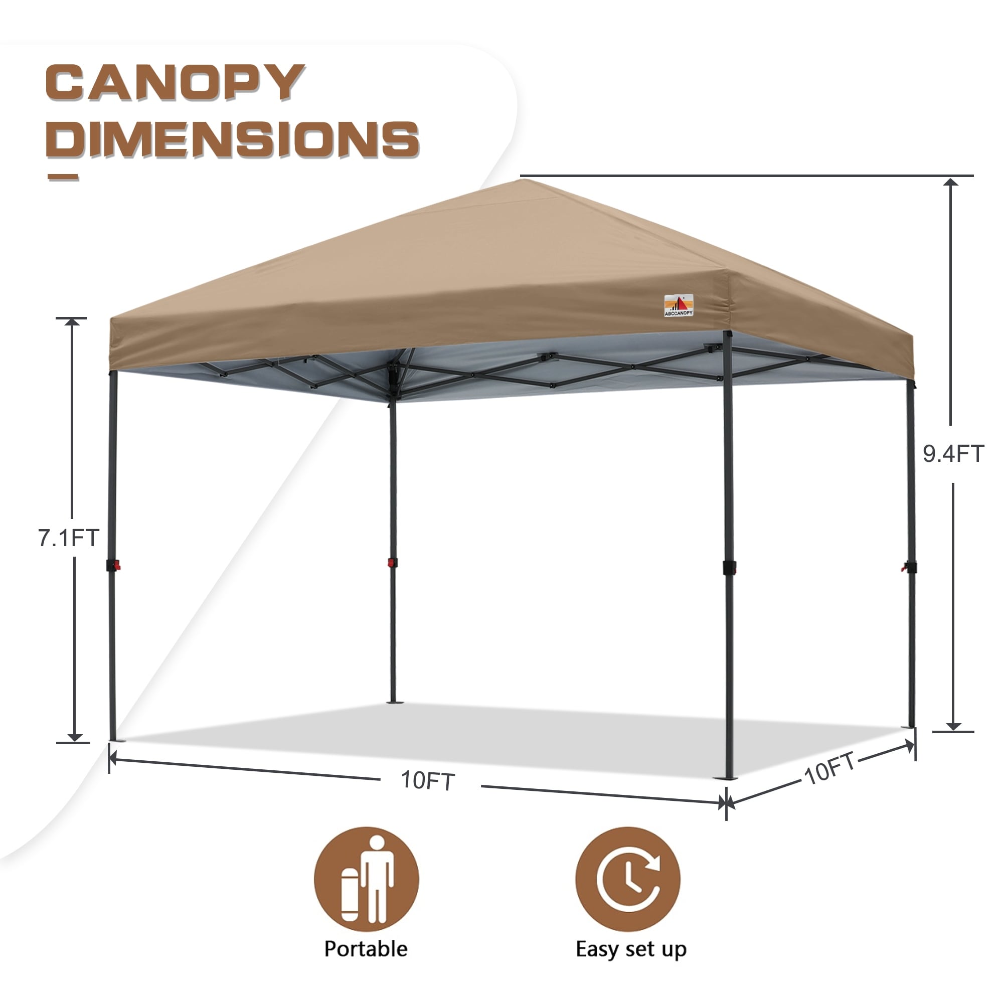 ABCCANOPY Durable Easy Pop up Canopy Tent Outdoor canopy tent