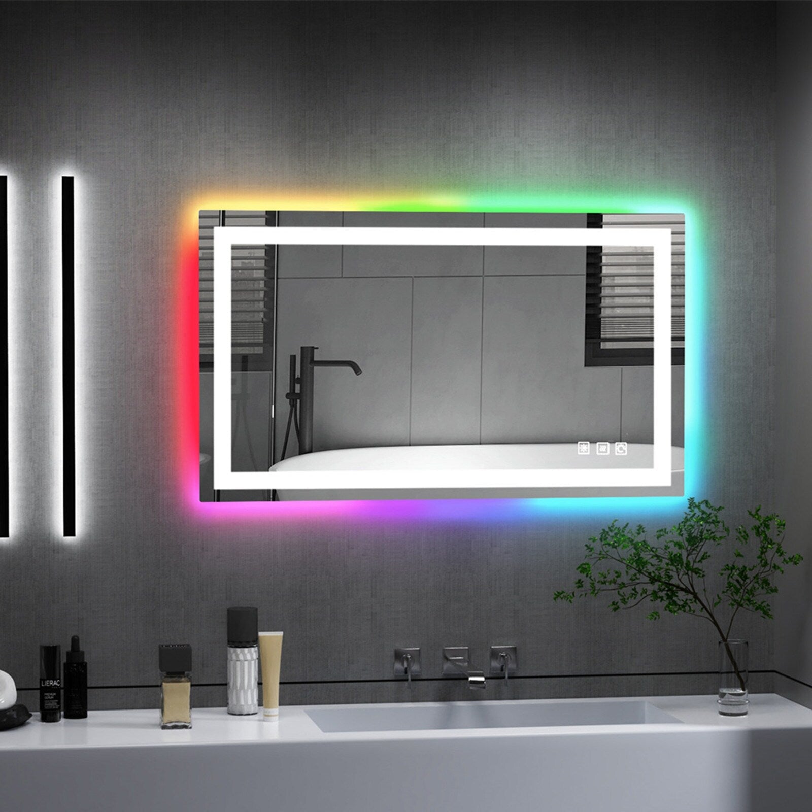 Anti-Fog RGB Backlit & LED Frontlit Bathroom Mirror
