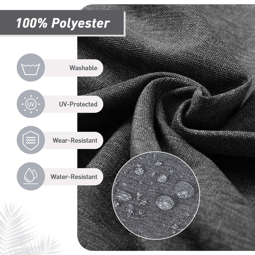 Aoodor Patio High Back Chair Cushions Set of 4, 46x21x4 Inches(Only Cushions)