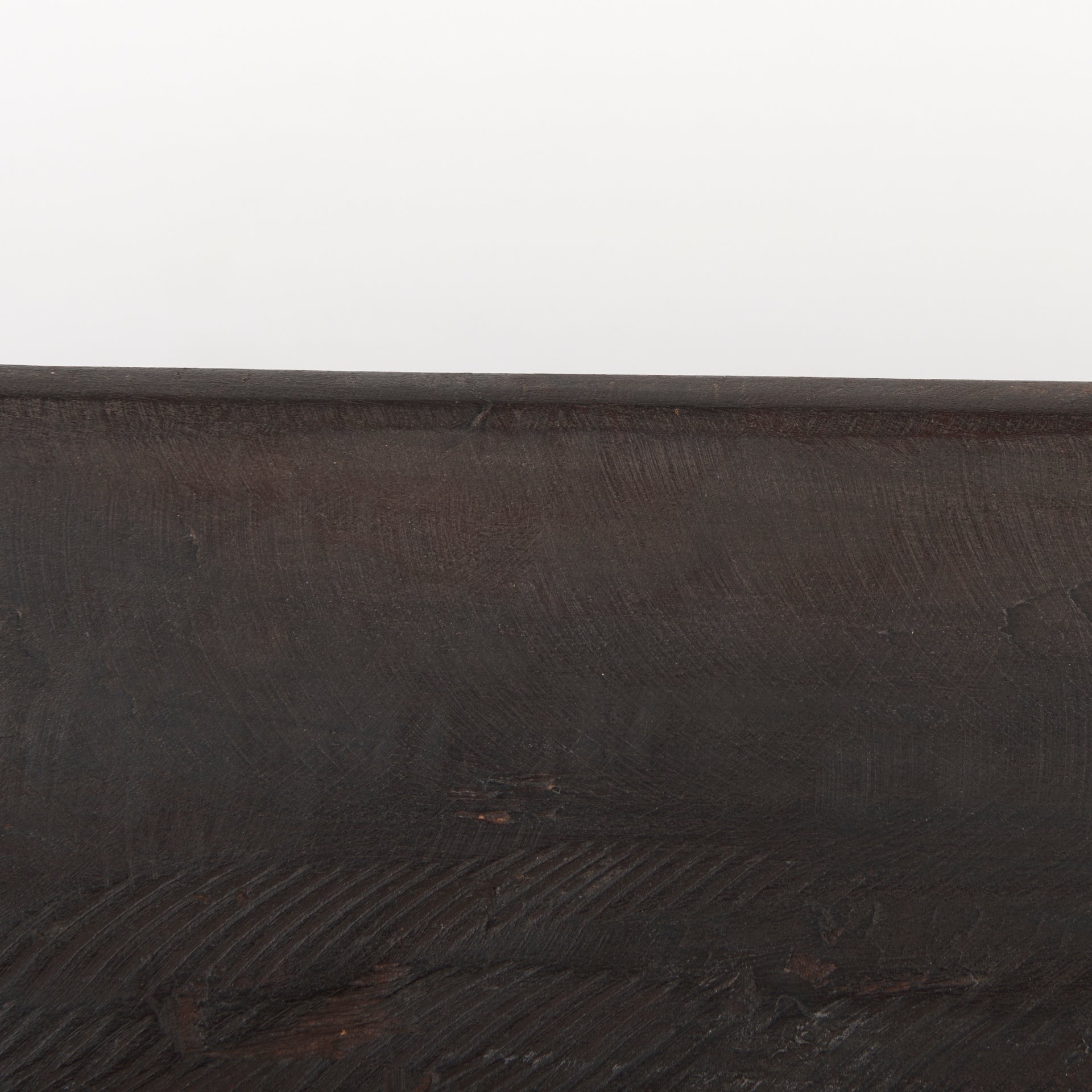 Athena Extra Large Oblong Black-Brown Reclaimed Wood Bowl - 26.0L x 10.0W x 7.0H