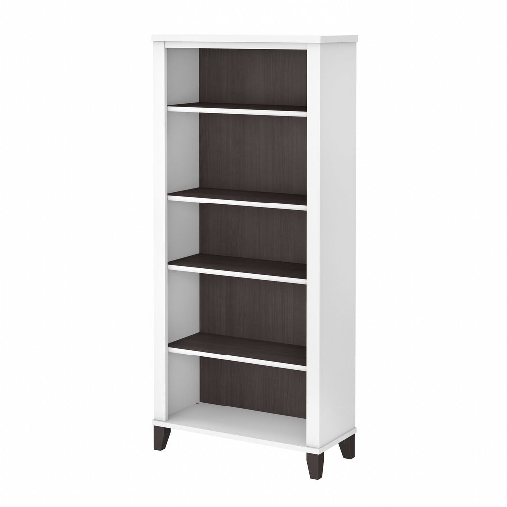 Bush Furniture Somerset Tall 5 Shelf Bookcase with Adjustable Shelves