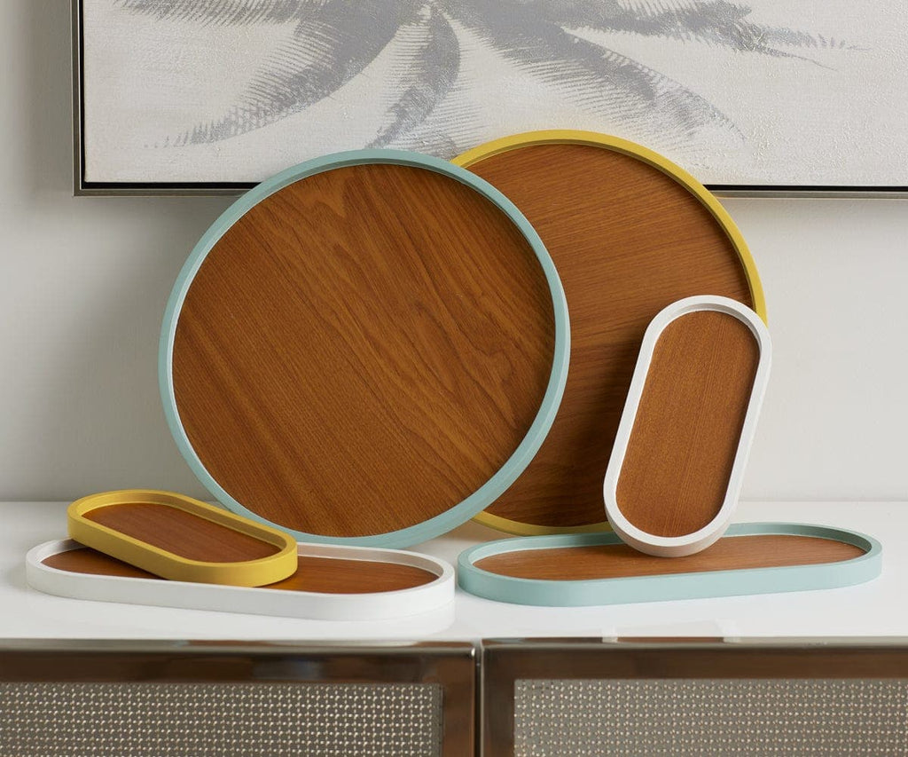 Round Lacquer Trim Tray