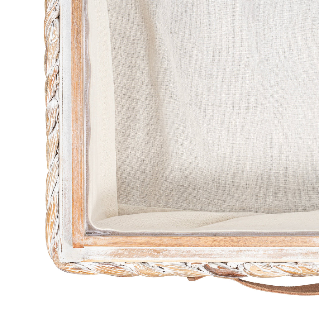 happimess Hyacinth/Wood Underbed Storage Bin with Wheels & Handles