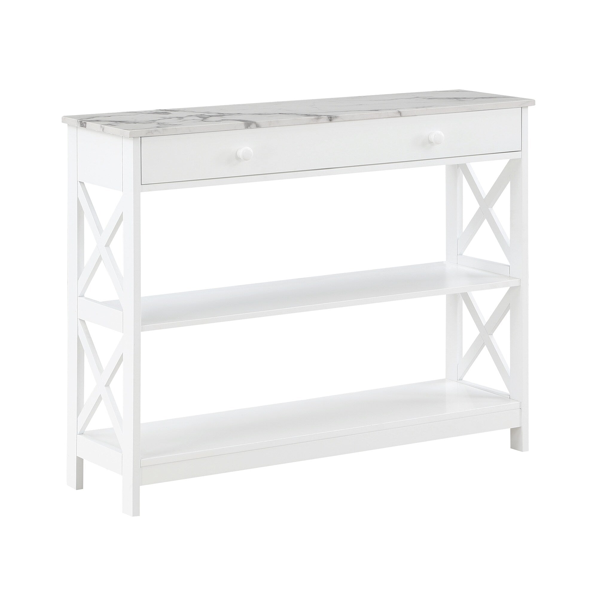 Convenience Concepts Oxford 1 Drawer Console Table with Shelves