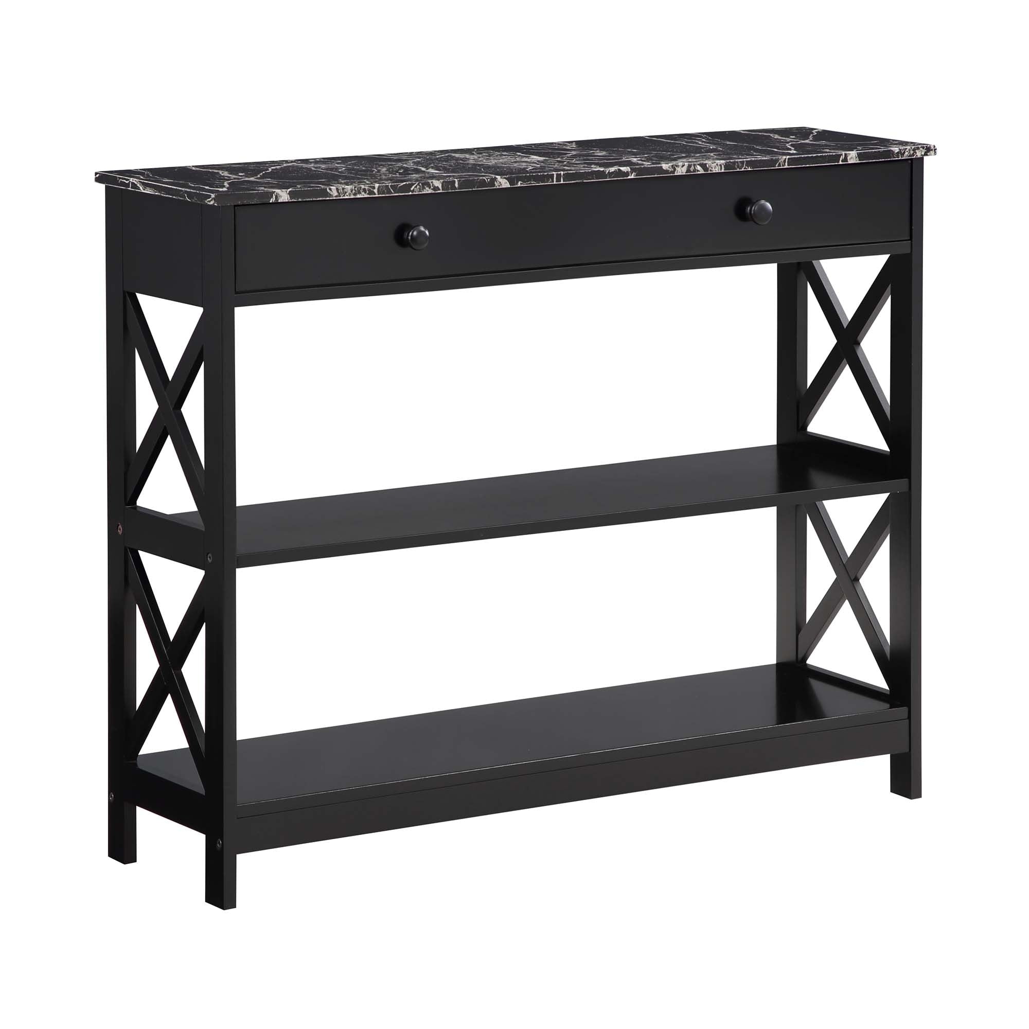 Convenience Concepts Oxford 1 Drawer Console Table with Shelves