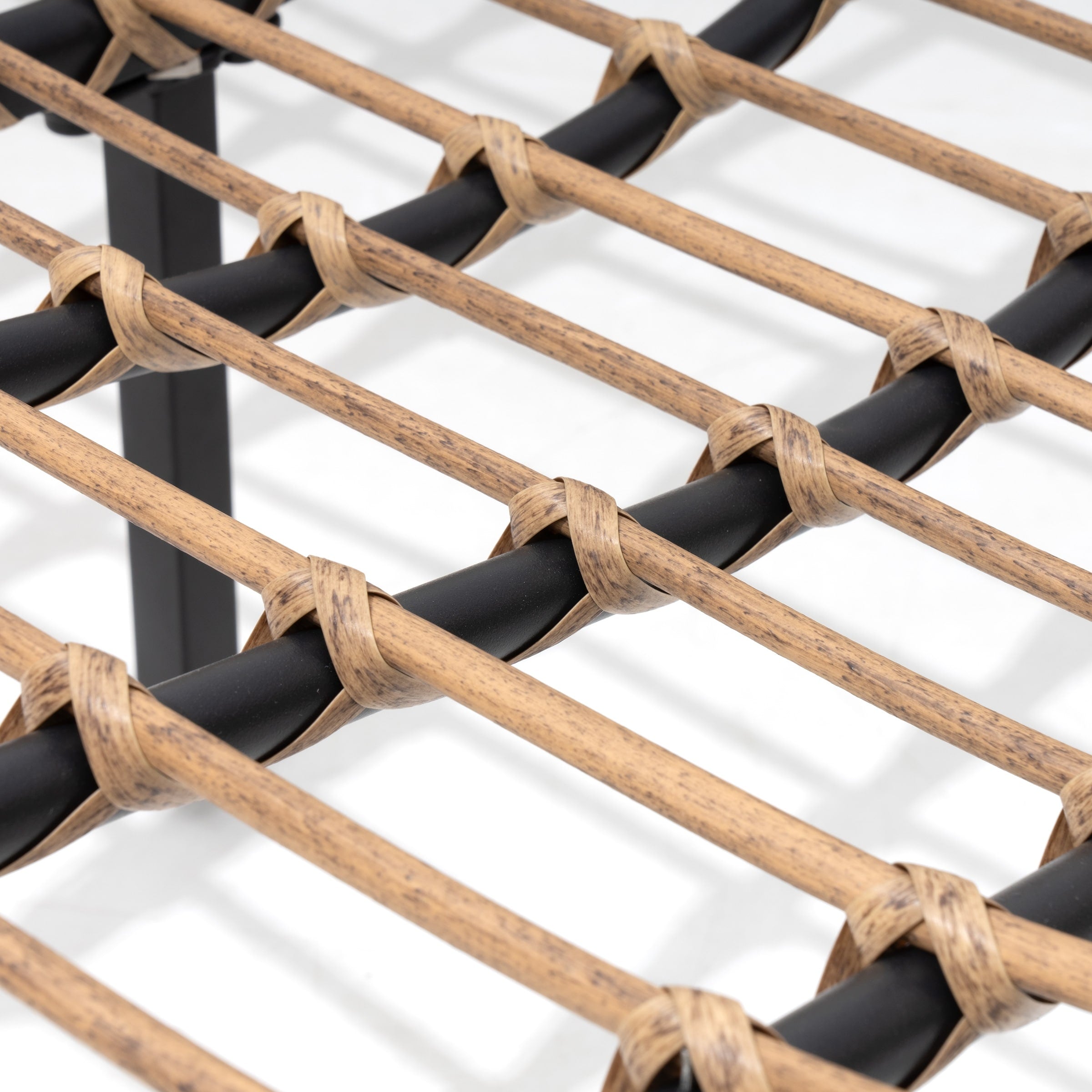 Double Papasan Chair Loveseat with Cushion, All-weather PE Rattan and Metal Frame for Indoor Outdoor