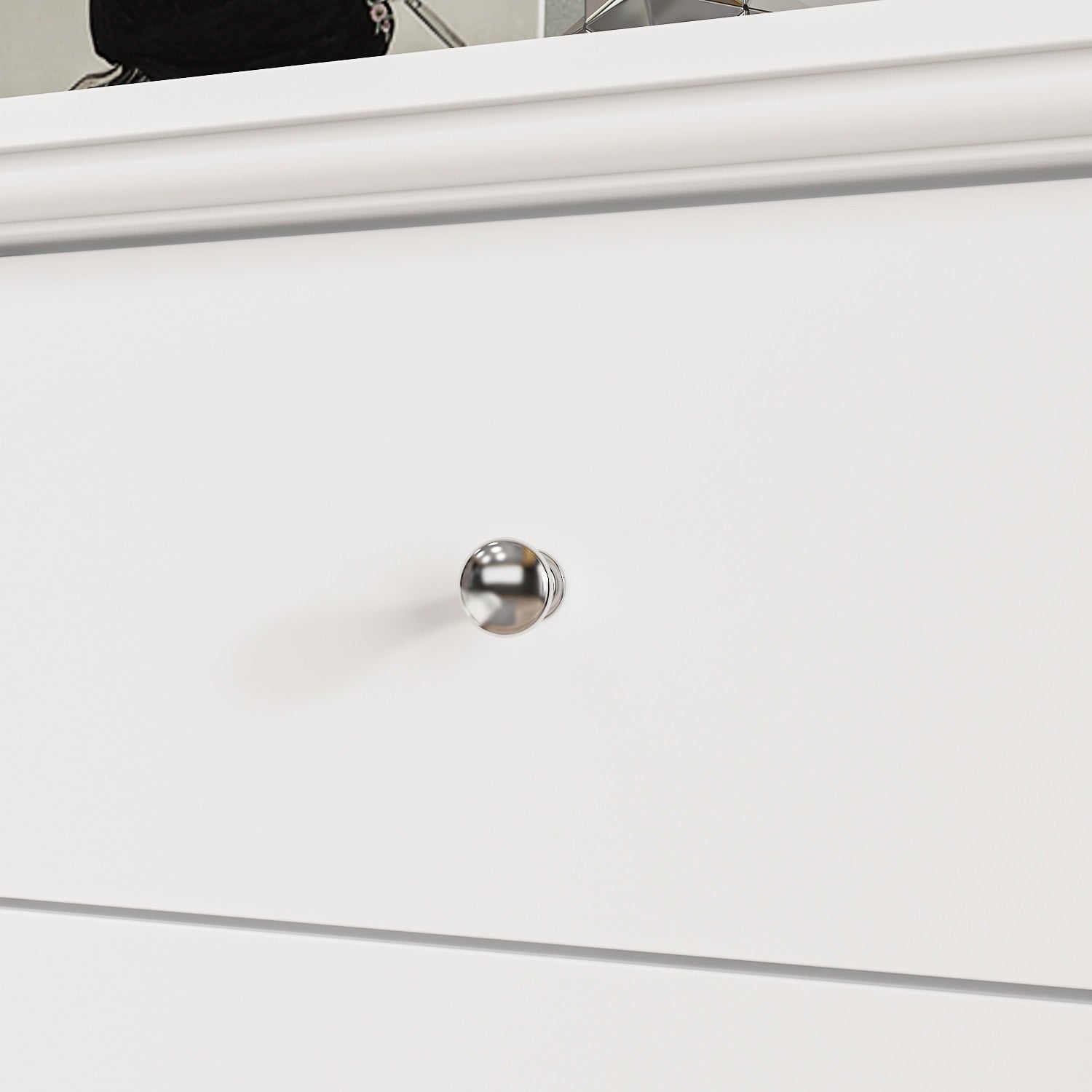 10 Drawer Double Dresser for Bedroom White Dresser Wide Storage