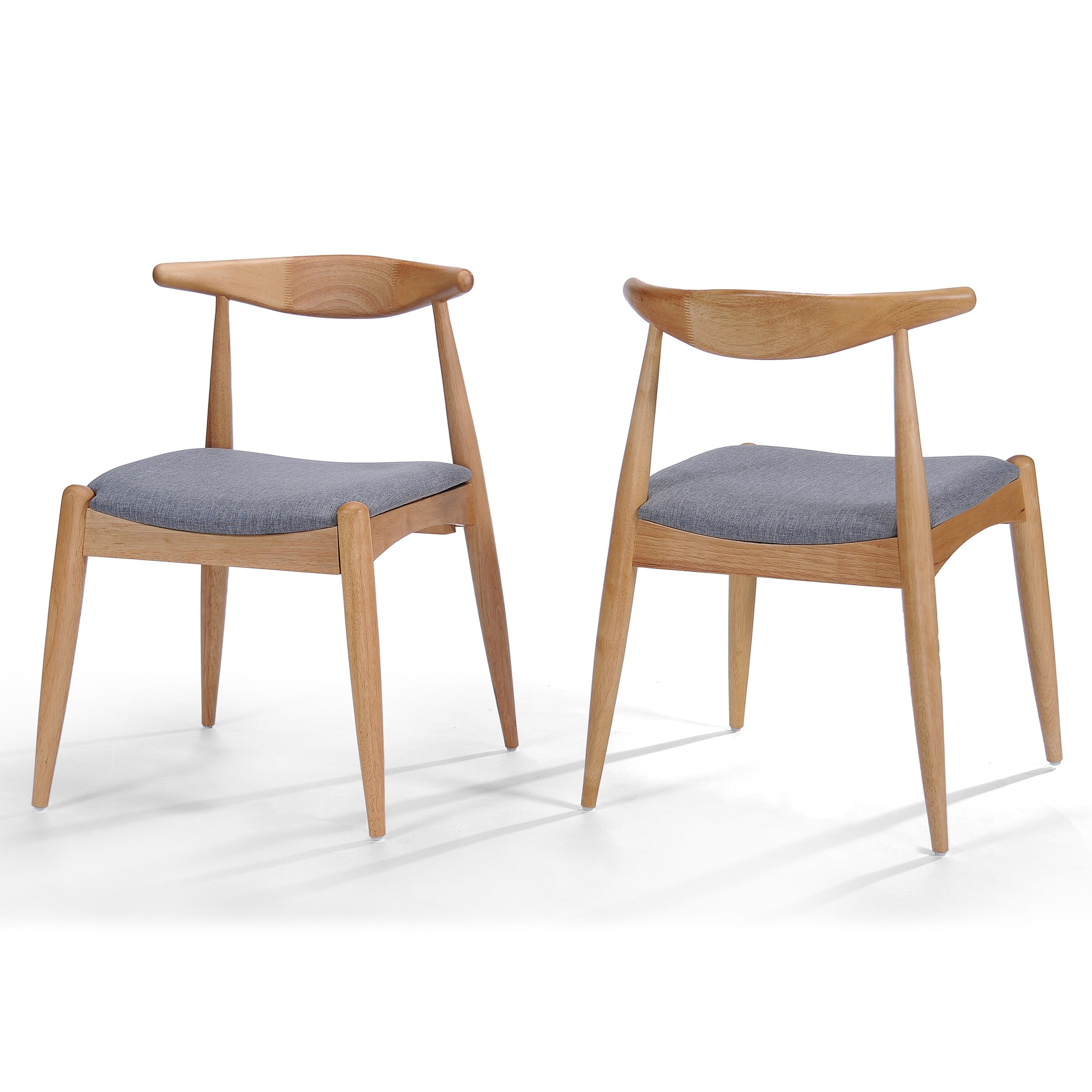 Francie Mid-Century Modern Dining Chairs (Set of 2) by Christopher Knight Home - 20.50 W x 20.25 L x 29.75 H