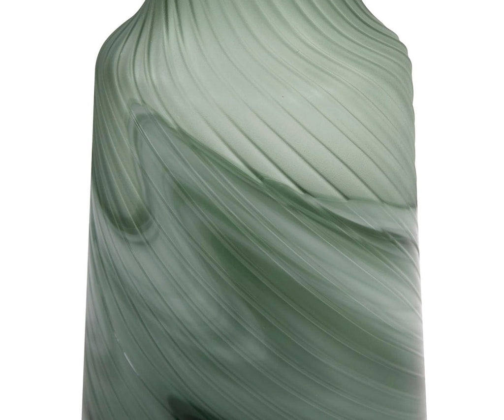Teal Swirl Vase