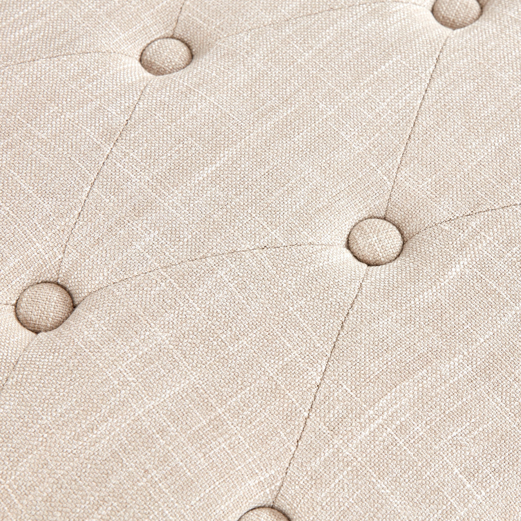 Entryway Shoe Bench Storage Bench Fabric Solid Wood, 43-inch Upholstered Bench for Living Room, Bedrooms