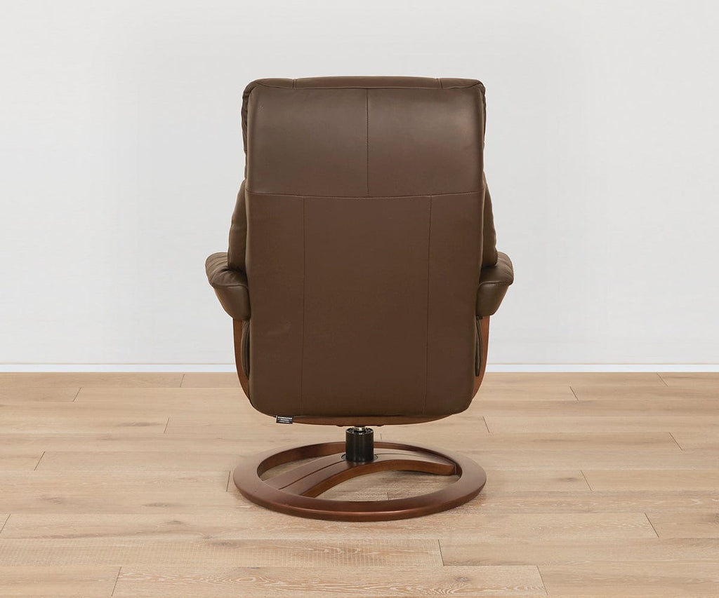 Aksel Leather Recliner & Ottoman