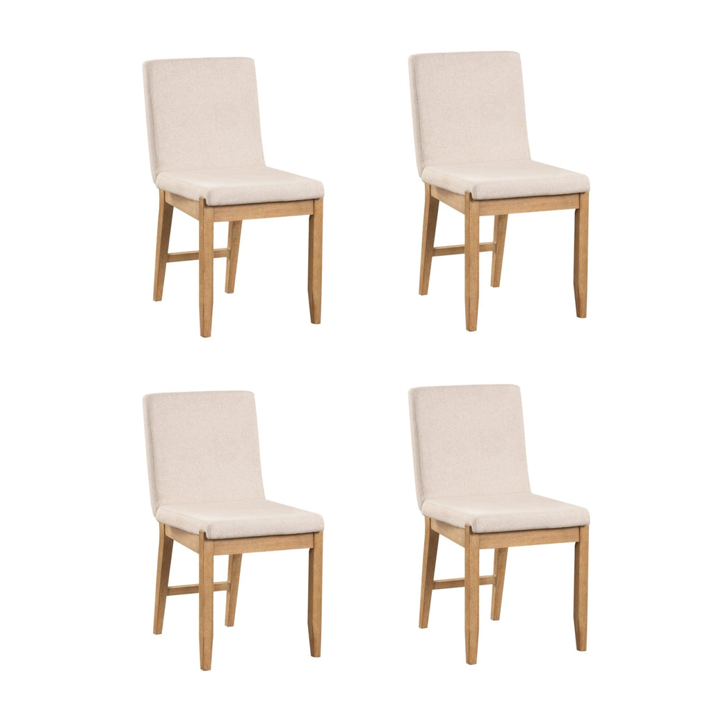 Gracie Modern Bar Stool, Boucle Upholstered Chair and Brushed Wooden Legs
