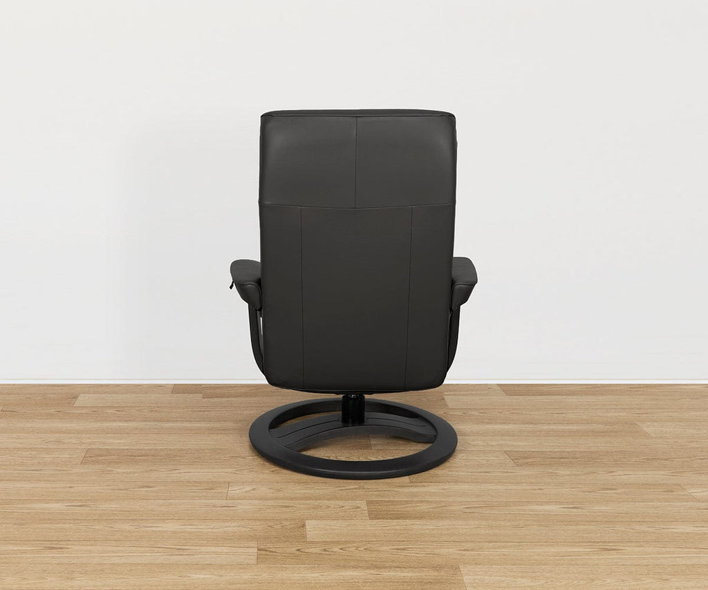 Hans Leather Recliner & Ottoman