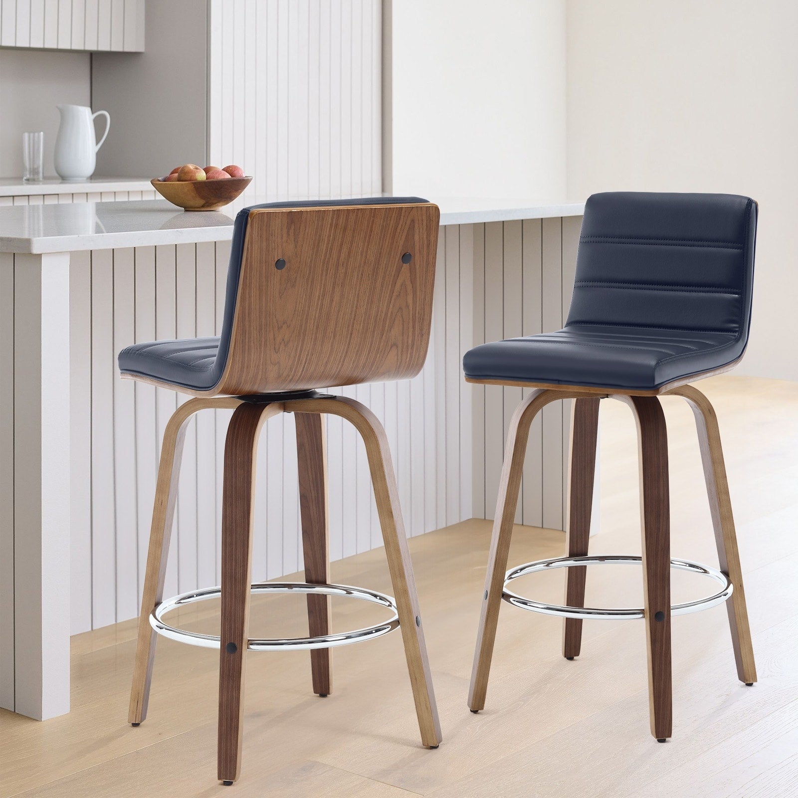 26/29 Faux Leather Swivel Bar/Counter Stools, Set of 2/3