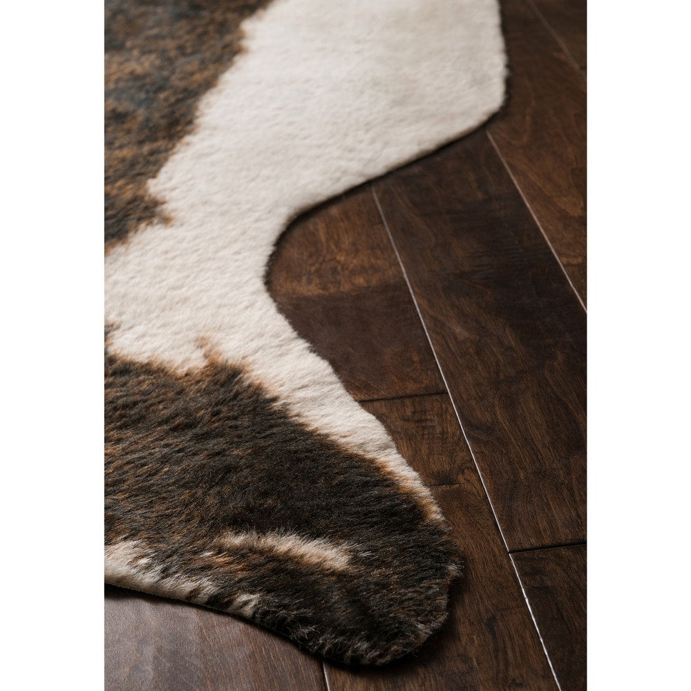 Alexander Home Yosemite Faux Cowhide Area Rug