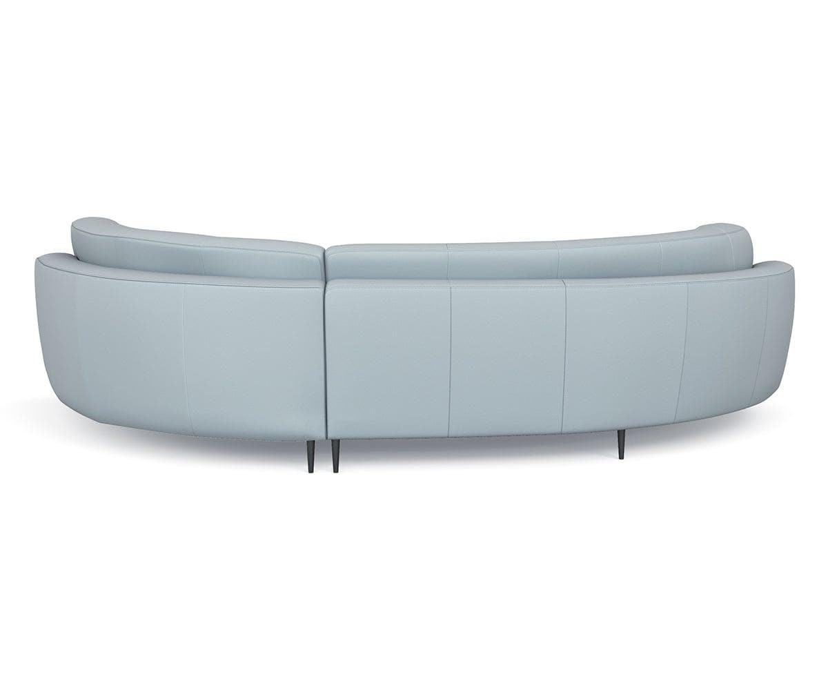 Giovanna Curved Leather Sectional