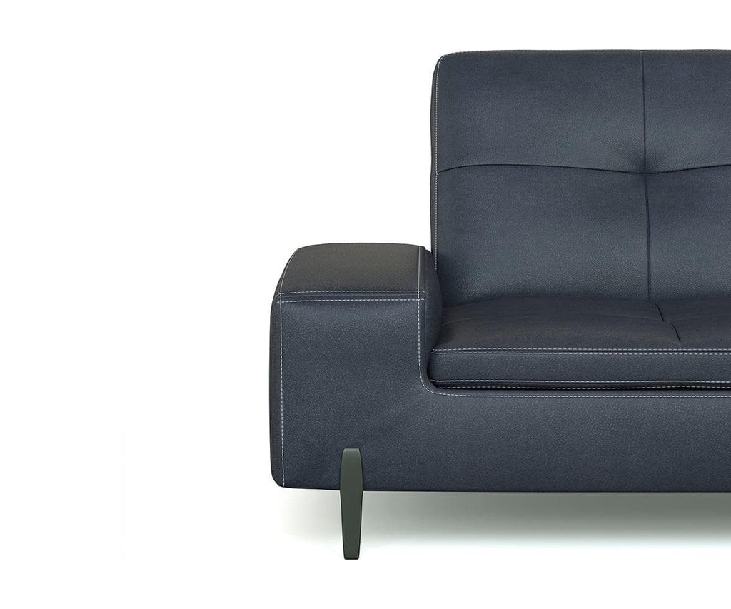 Santina Leather Right Sectional