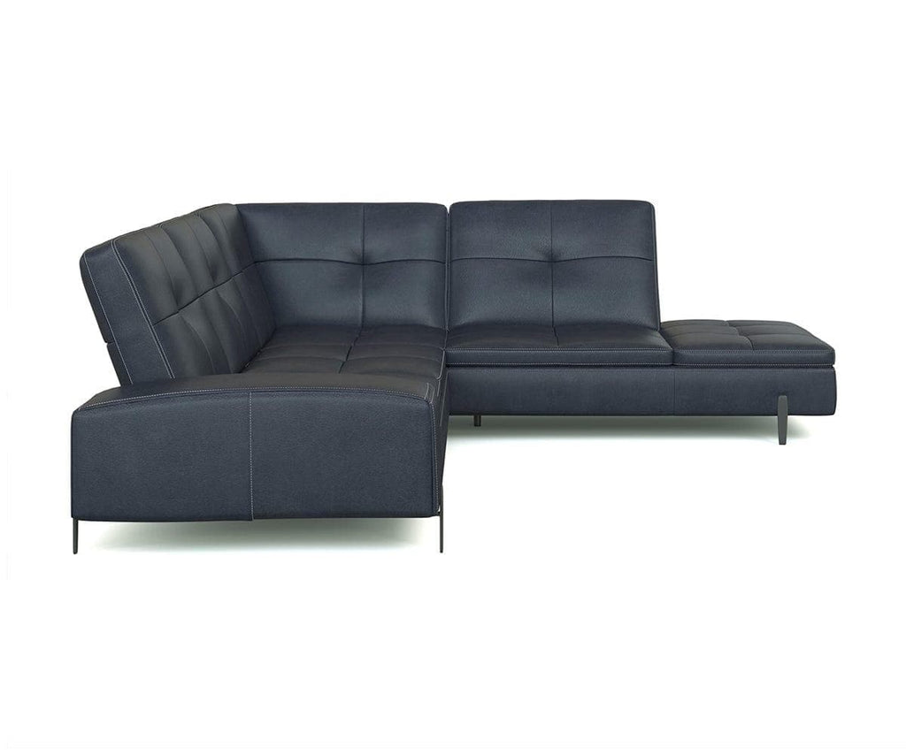 Santina Leather Right Sectional