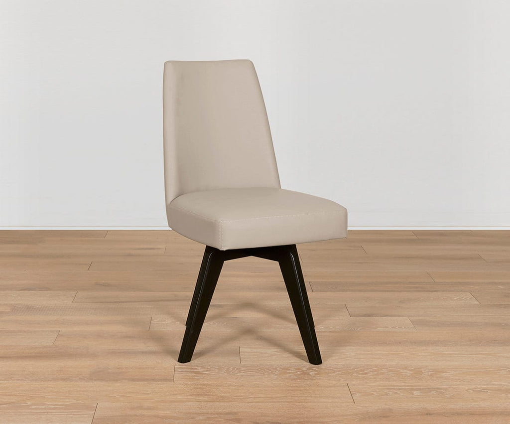 Raynor Leather Swivel Dining Chair