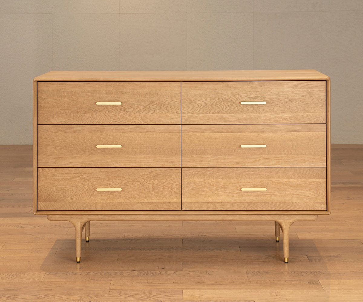 Hendrick Double Dresser II - White Oak