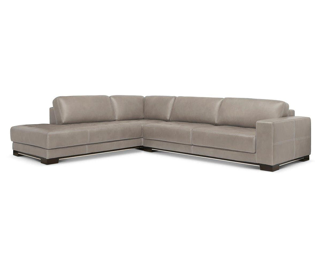 Andreas Leather Left Sectional