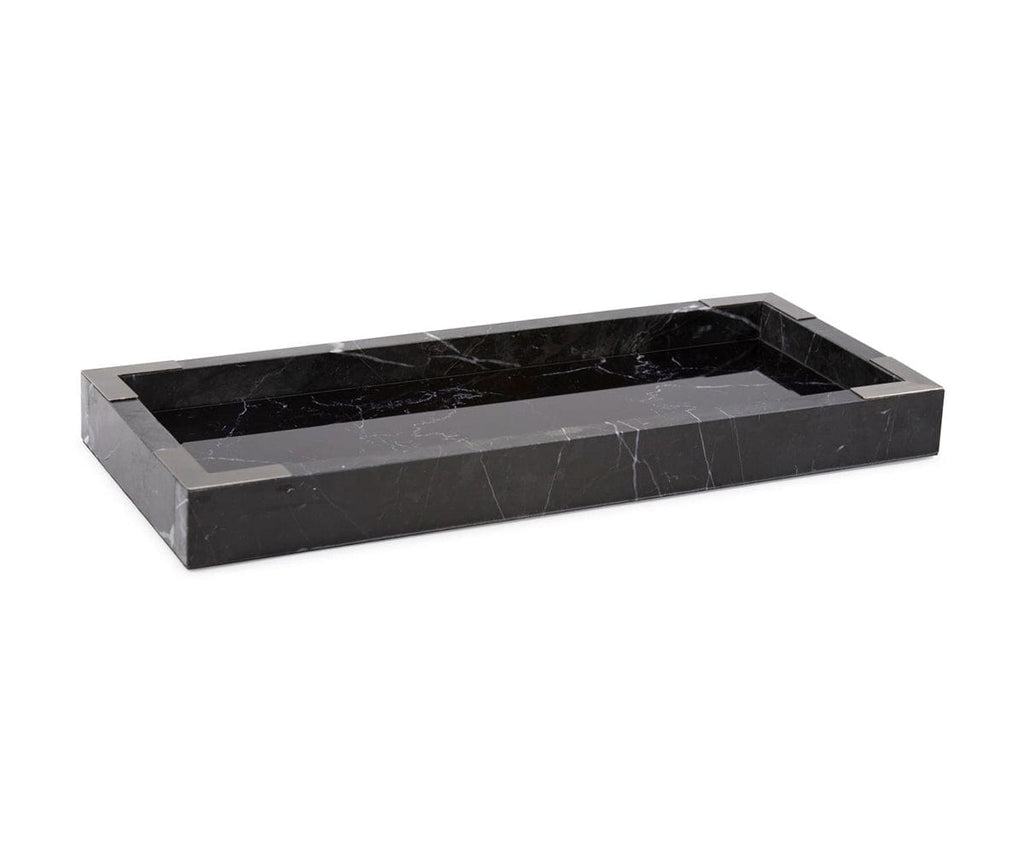 Black Mirrored Marble Tray