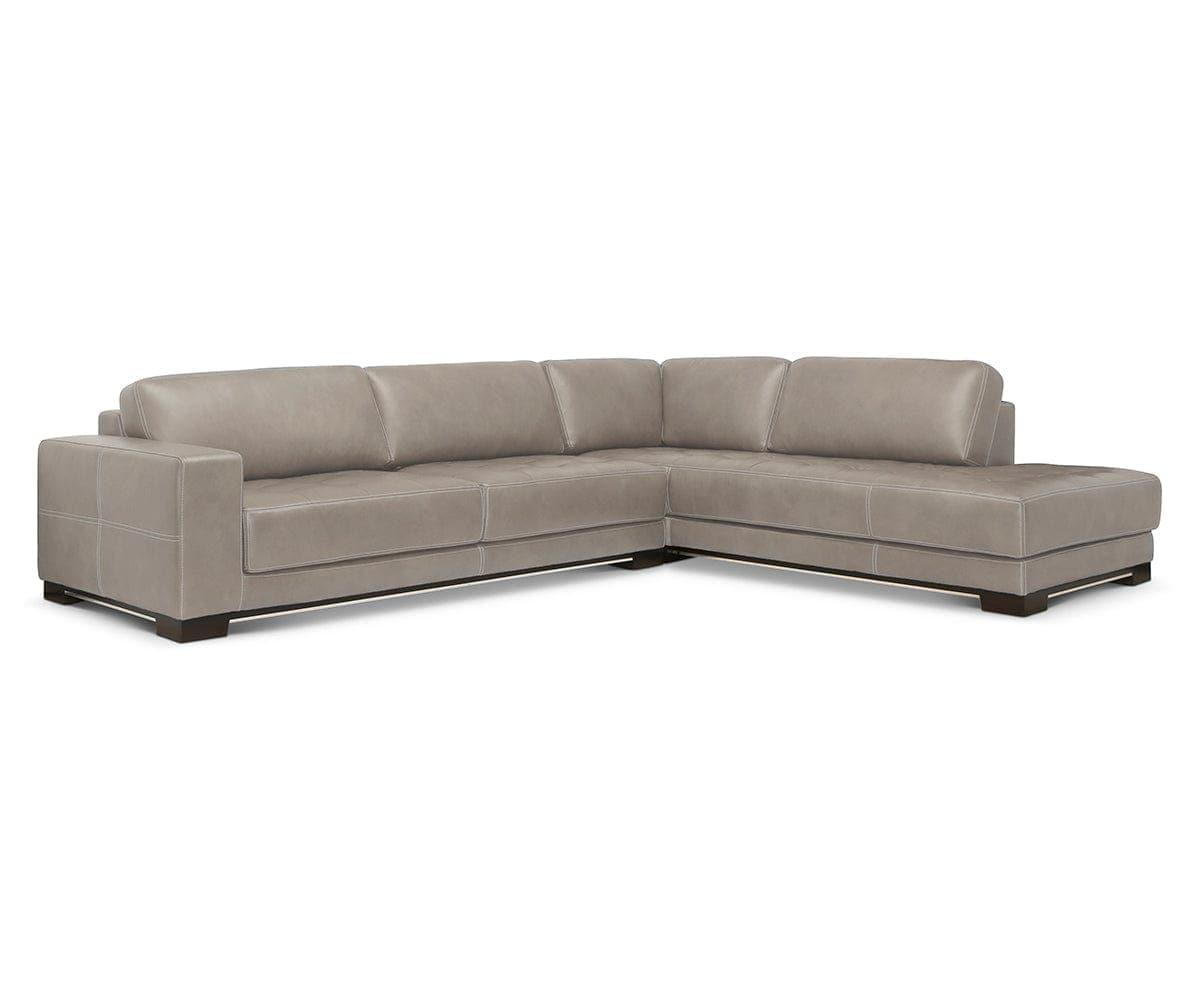Andreas Leather Right Sectional