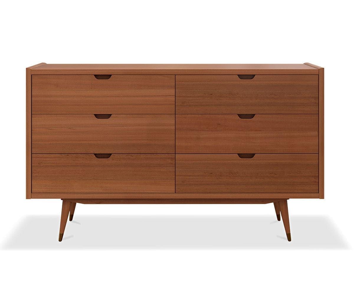 Bolig Double Dresser - Light Walnut Stain
