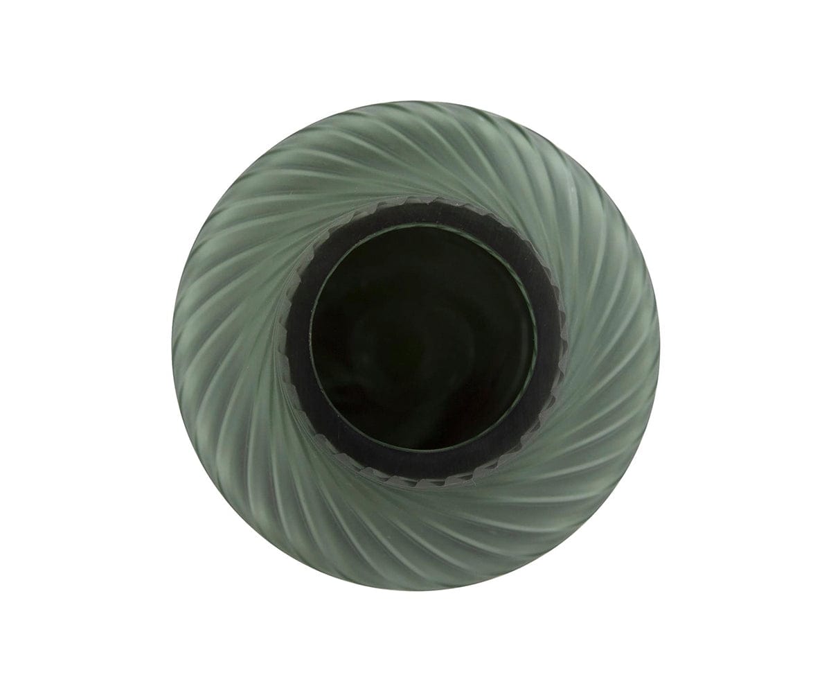 Teal Swirl Vase