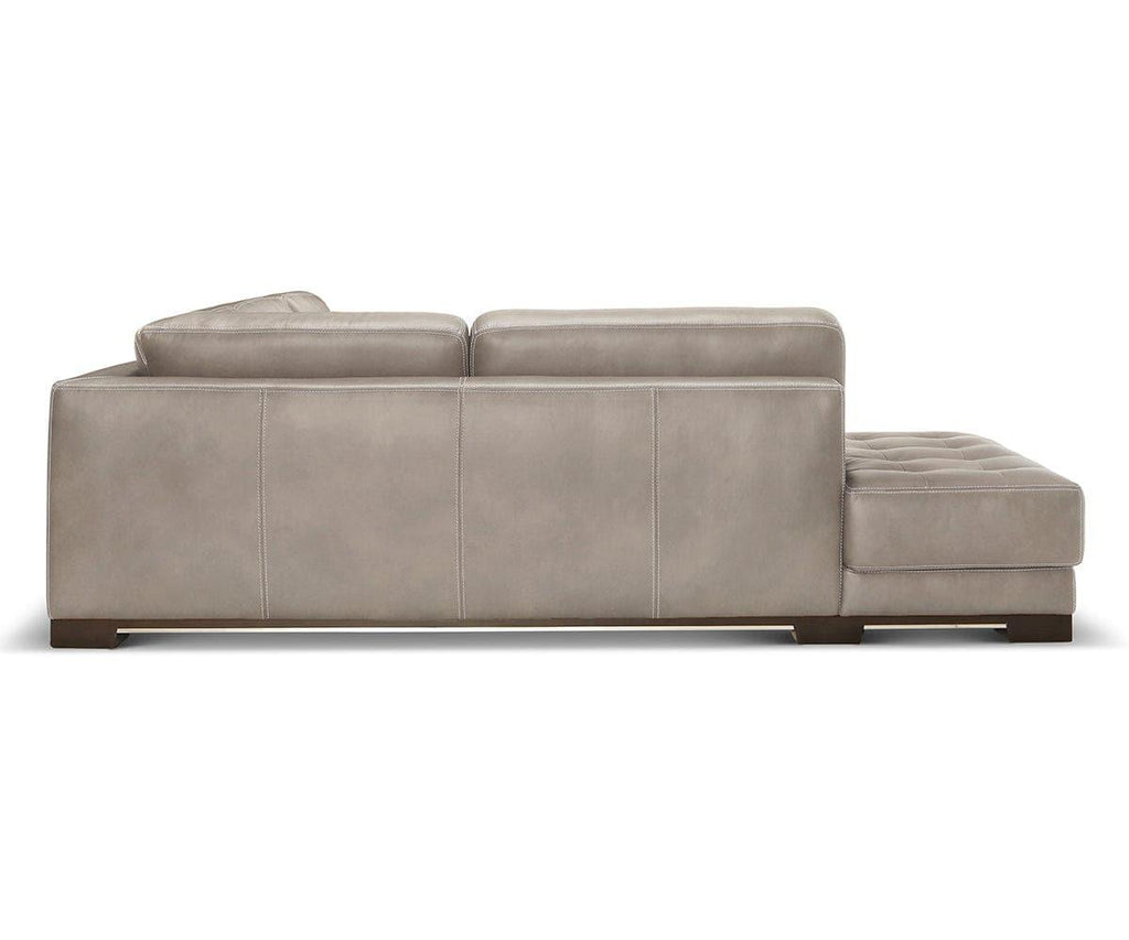 Andreas Leather Left Sectional