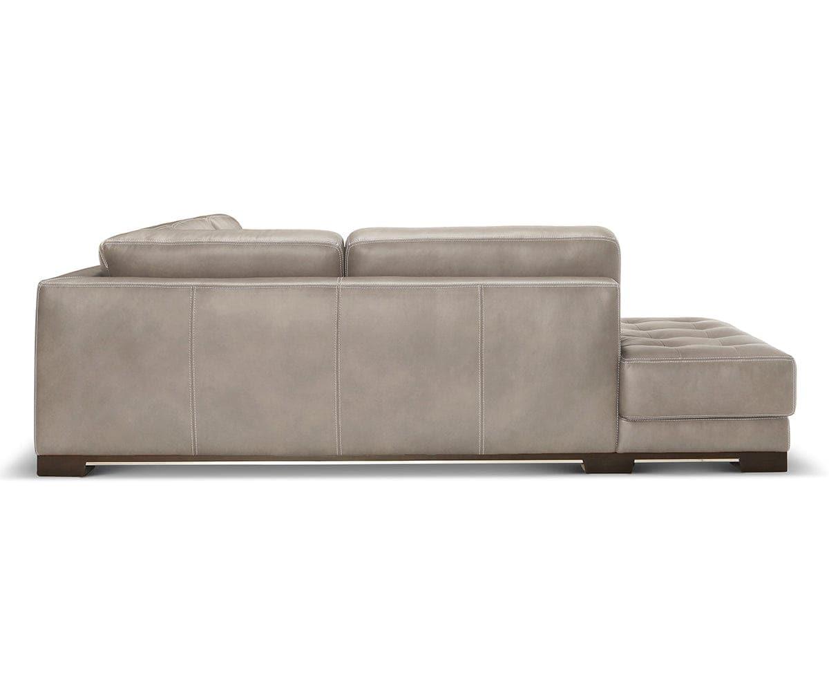 Andreas Leather Left Sectional