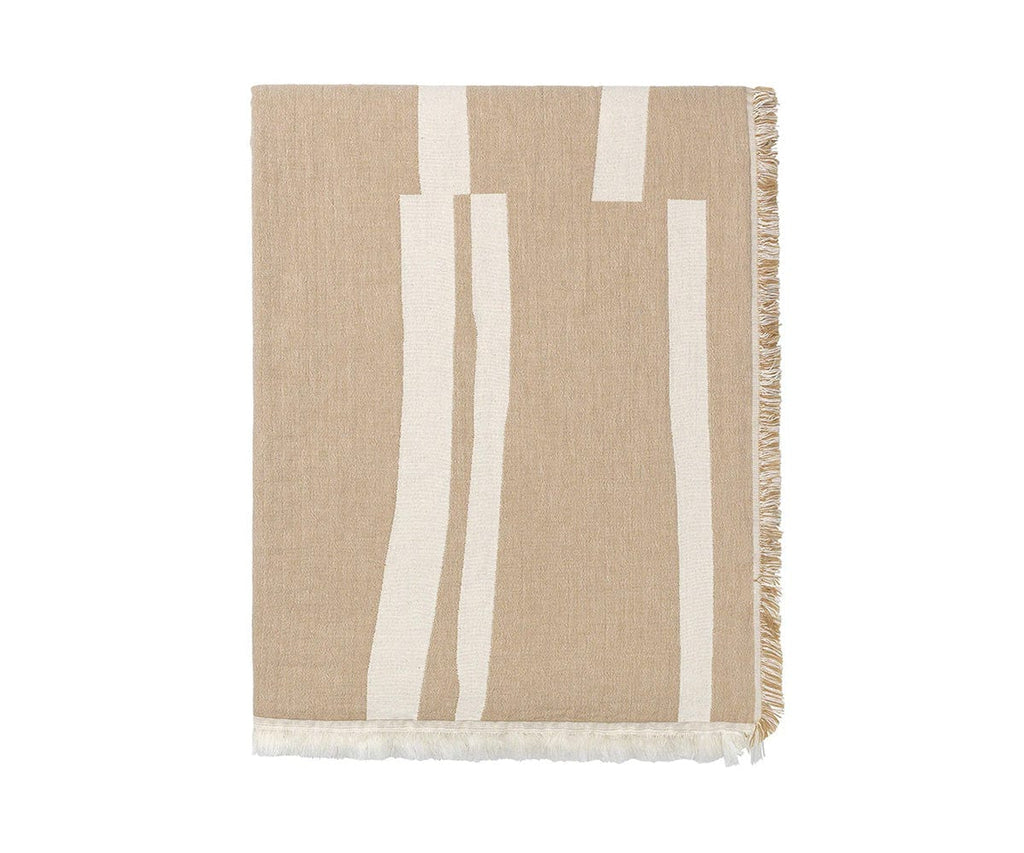 Beige Lyme Grass Throw