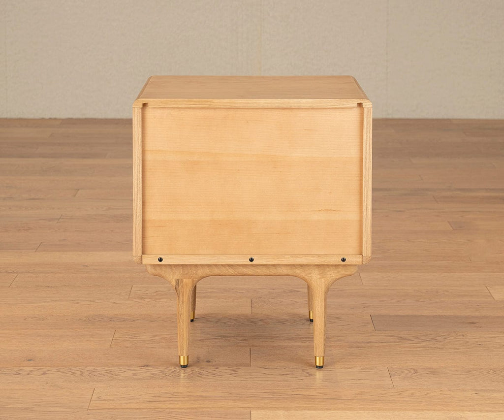 Hendrick Tambour Nightstand II - White Oak
