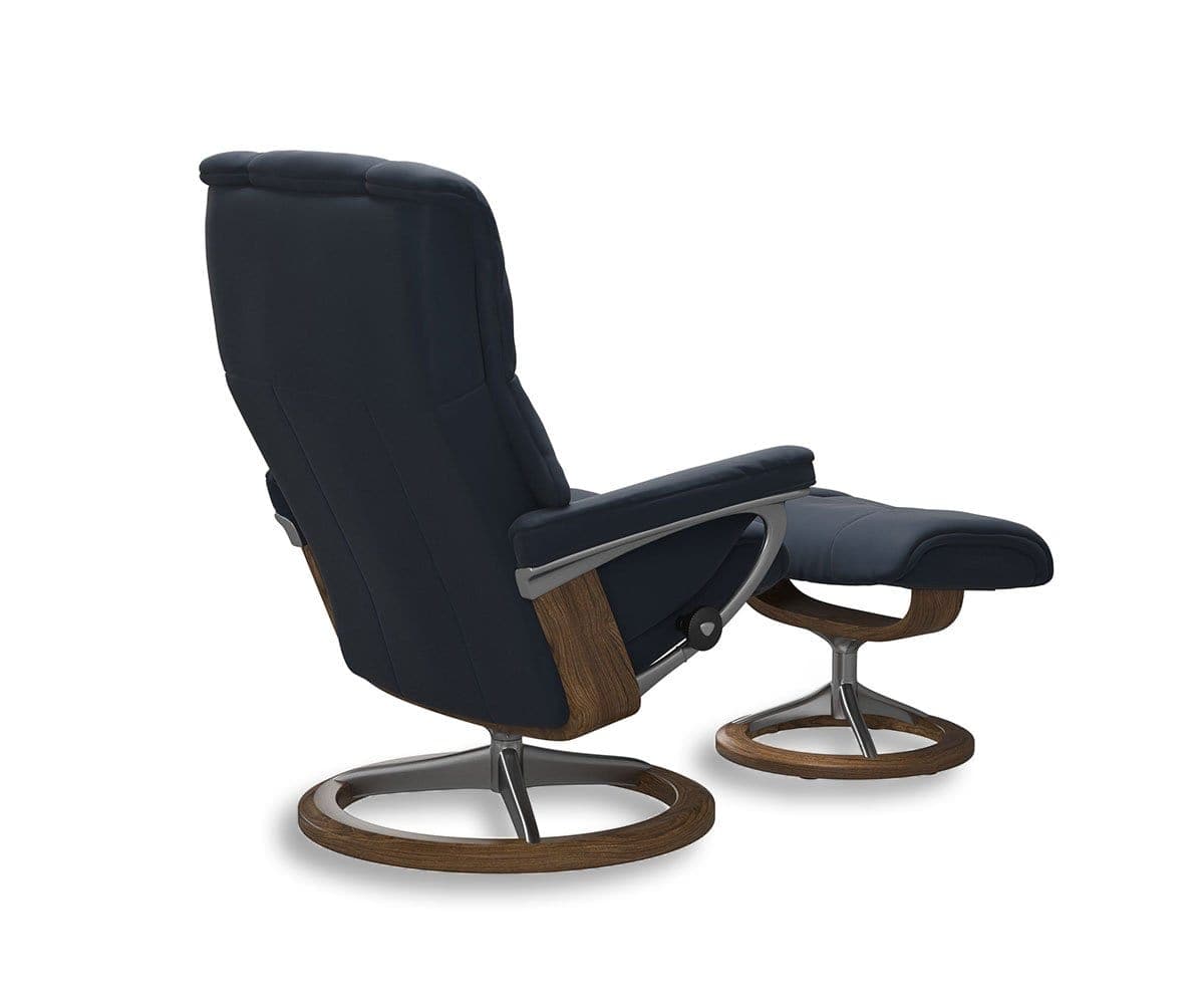 Stressless® Mayfair Recliner & Ottoman with Signature Base