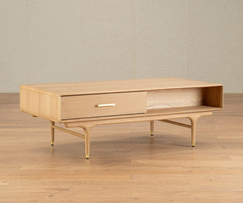 Hendrick Storage Coffee Table II  - White Oak