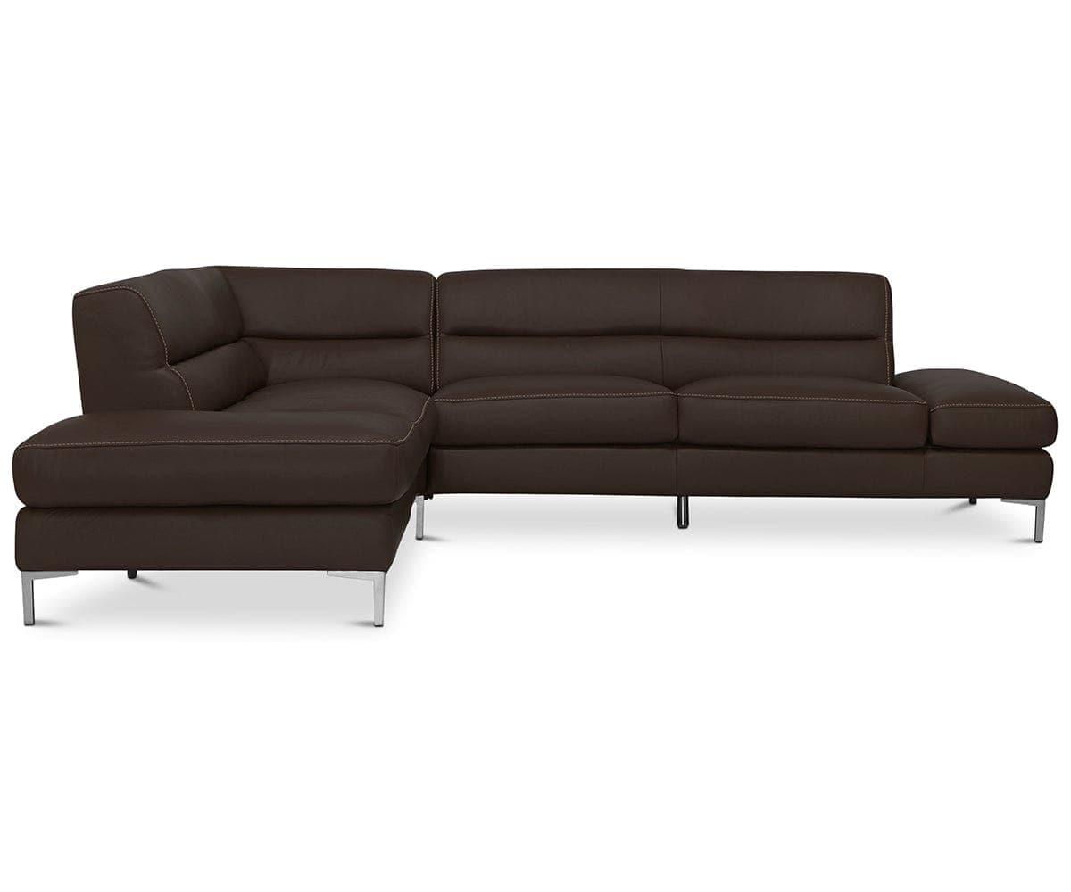 Campsis Leather Left Sectional
